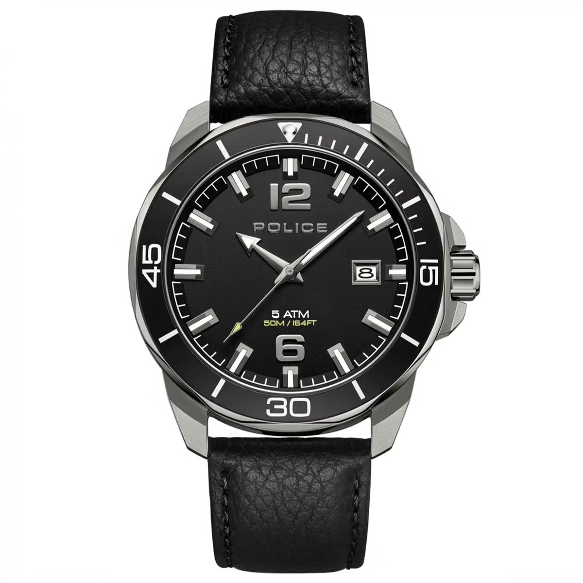 MONTRE POLICE HOMME SIMPLE CUIR